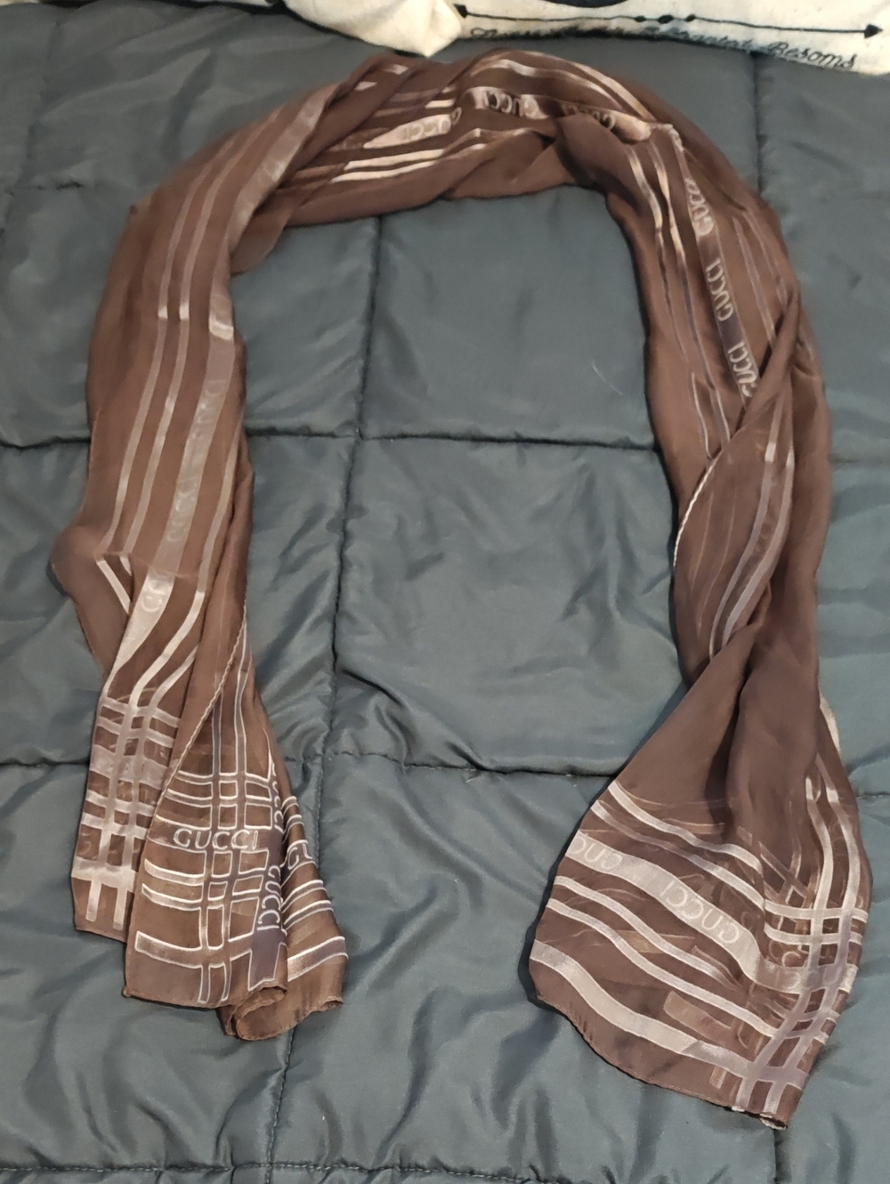 Vintage Gucci Silk Scarf